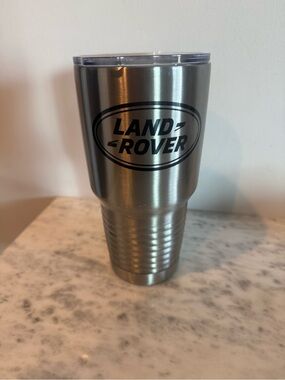 ✨ New Land Rover Stainless Steel Travel Tumbler - Silver ✨